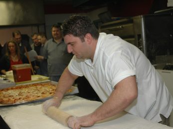Rolling Pizza dough